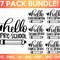 Hello School SVG Bundle, Back to School SVG, Teacher svg, School, School Shirt for Kids svg, Kids Shirt svg, hand-lettered, Cut File Cricut - 1.jpg