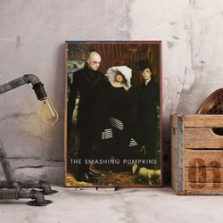 smashing pumpkins poster, smashing pumpkins band poster, band poster, music poster, alternative rock music poster