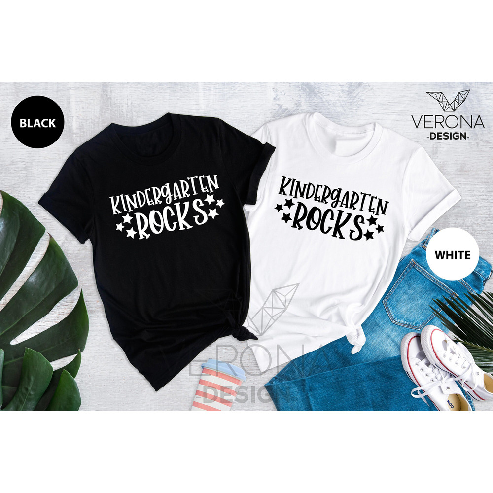 Kindergarten Rocks Shirt, Kindergarten Teacher Tee, T-shirt For Kindergarten Teacher, Kindergarten Teacher Gift, Teacher's Day Shirt - 3.jpg