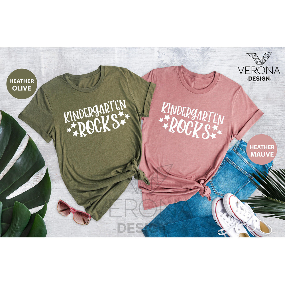 Kindergarten Rocks Shirt, Kindergarten Teacher Tee, T-shirt For Kindergarten Teacher, Kindergarten Teacher Gift, Teacher's Day Shirt - 8.jpg