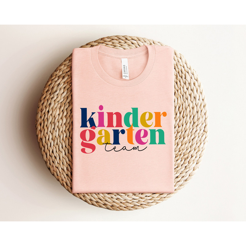 Kindergarten Team Shirt, Kindergarten Shirt, Kindergarten School Shirt, First Day of School, Back To School Shirt, Kindergarten Matching - 1.jpg