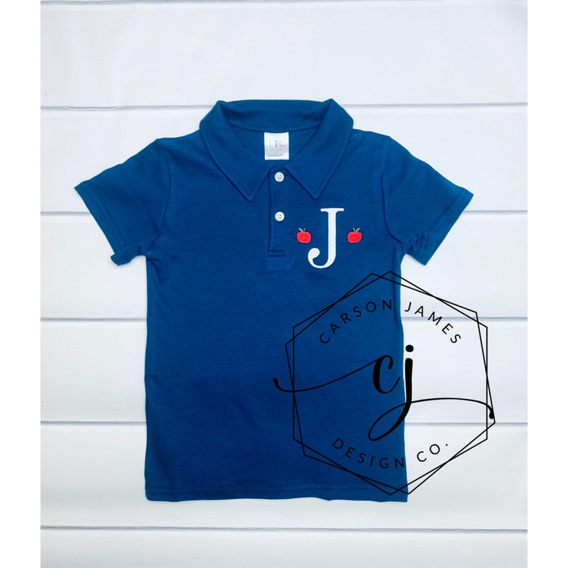 Monogram Back to School Shirt for Boys Apple Shirt for Baby Toddler Kids Apple Picking First Day is School Kindergarten Preschool Outfit - 2.jpg