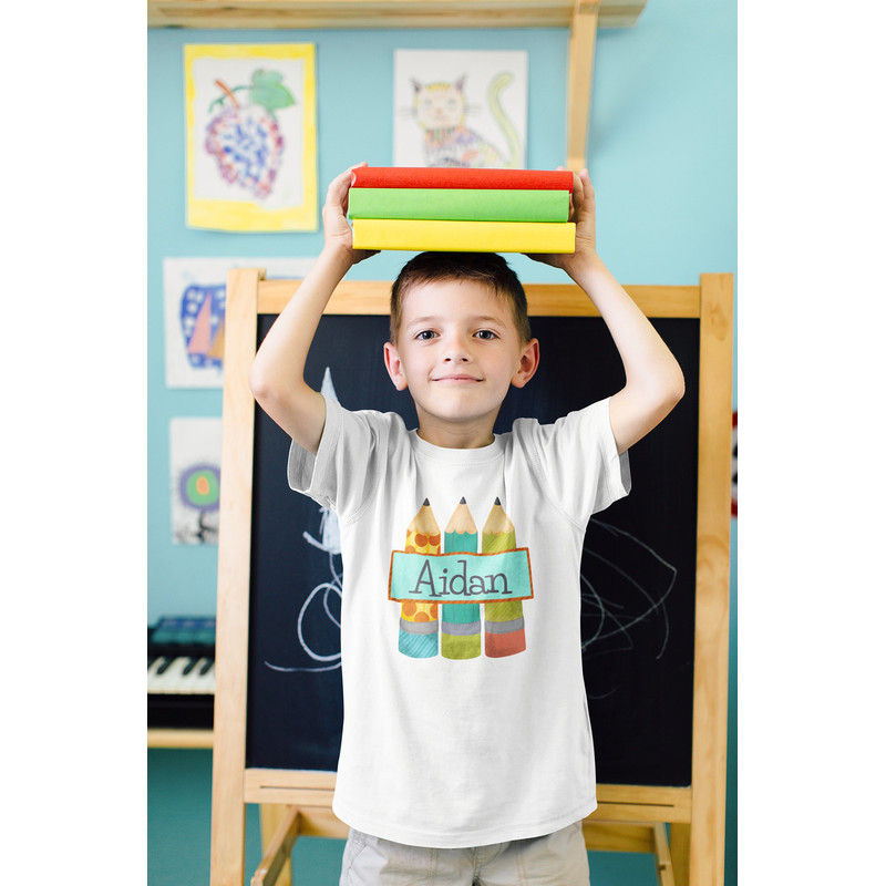 Personalized Back to School Kids Shirt - Back to School Name Toddler Shirt - Custom Boy Toddler Tee - 2.jpg