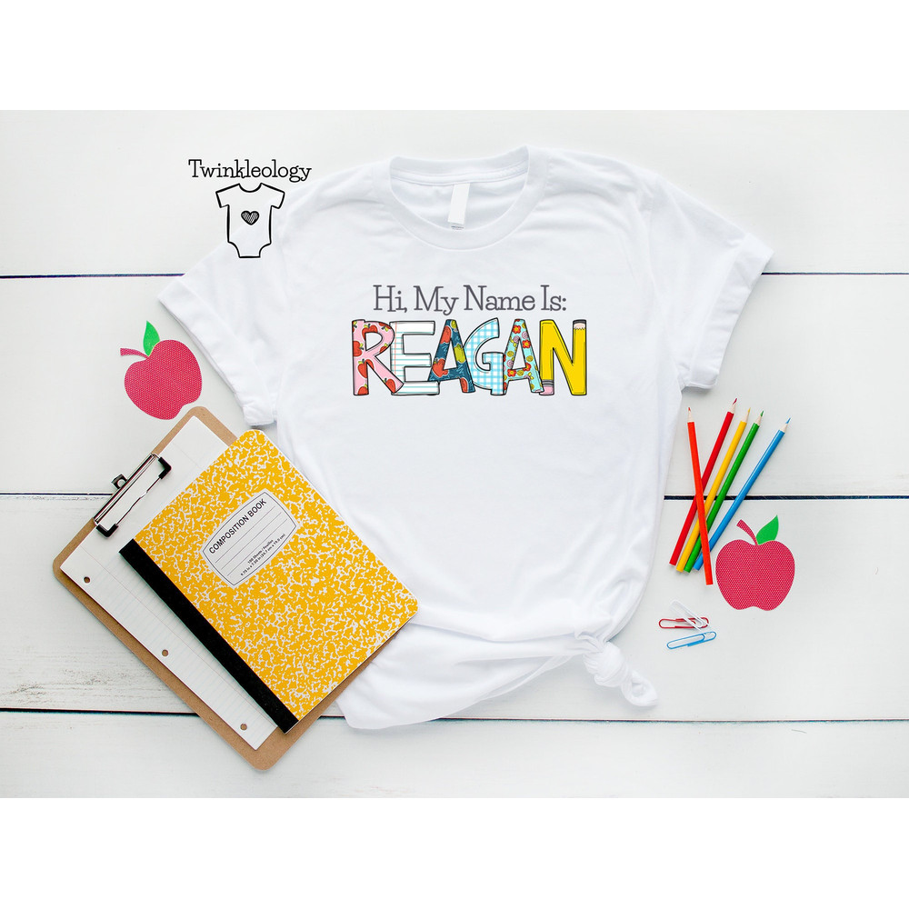 Personalized Back to School Kids Shirt - Cute Back to School Name Toddler Shirt - Personalized Custom Name Toddler Shirt - Custom Girl Shirt - 1.jpg
