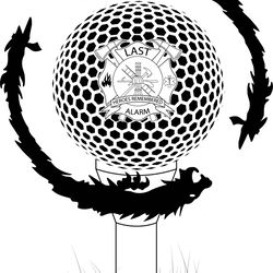 fire fighter badge black vector file black white vector outline or line art file