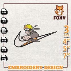 nike naruto anime embroidery design, nike anime embroidery design, best anime embroidery design, instant download
