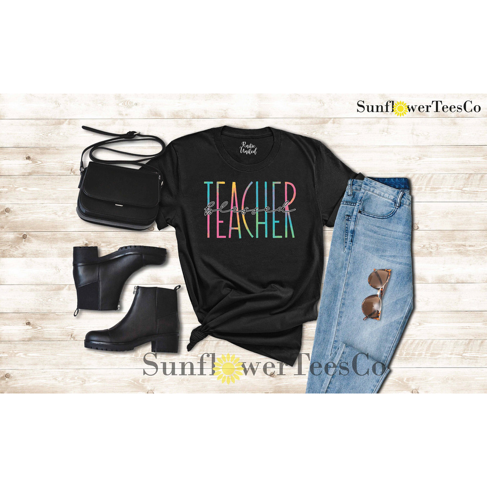 Blessed Teacher Shirt, Teacher Team Shirt Gift, Teacher Appreciation Shirt, Kindergarten Teacher Shirt,Back to School Shirt,Teachers Day Tee - 1.jpg