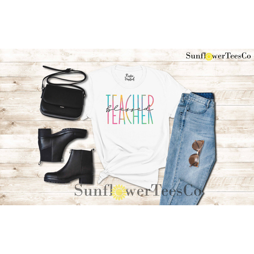 Blessed Teacher Shirt, Teacher Team Shirt Gift, Teacher Appreciation Shirt, Kindergarten Teacher Shirt,Back to School Shirt,Teachers Day Tee - 2.jpg