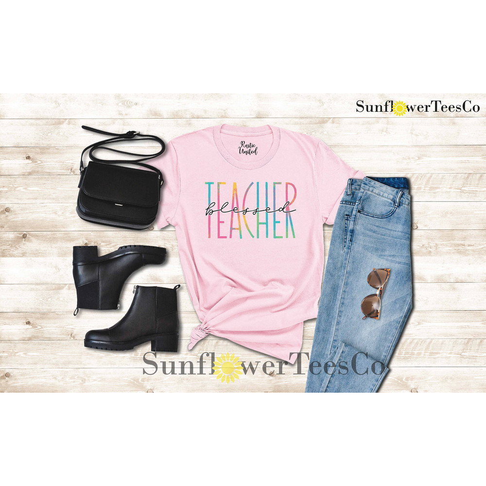 Blessed Teacher Shirt, Teacher Team Shirt Gift, Teacher Appreciation Shirt, Kindergarten Teacher Shirt,Back to School Shirt,Teachers Day Tee - 3.jpg