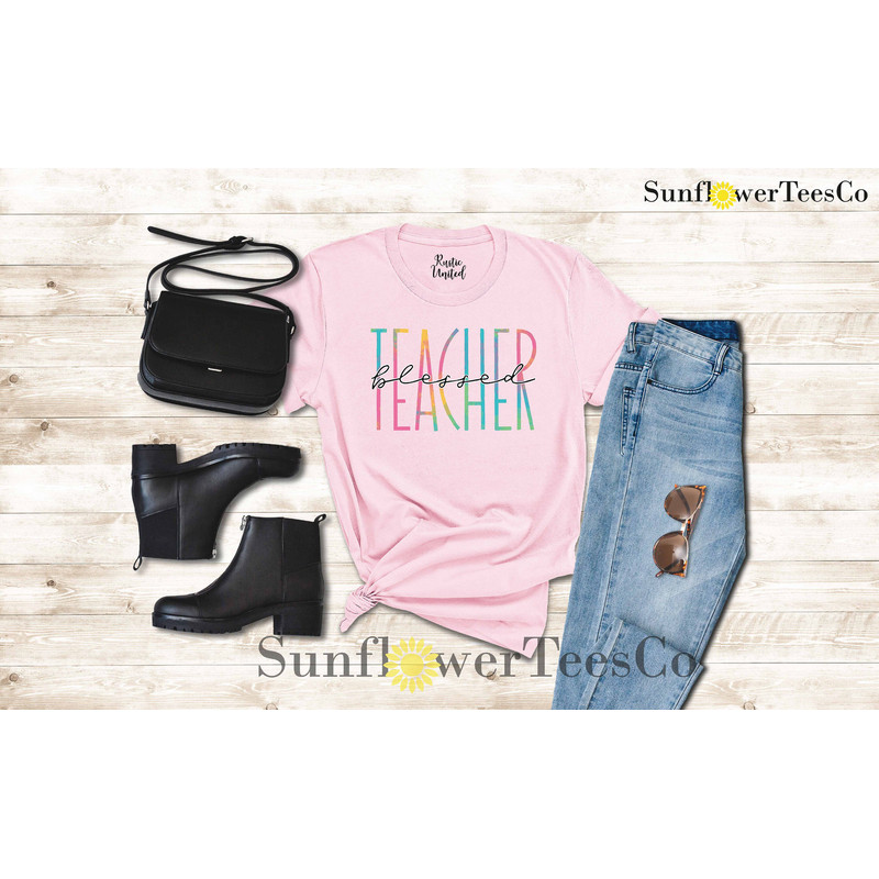 Blessed Teacher Shirt, Teacher Team Shirt Gift, Teacher Appreciation Shirt, Kindergarten Teacher Shirt,Back to School Shirt,Teachers Day Tee - 3.jpg