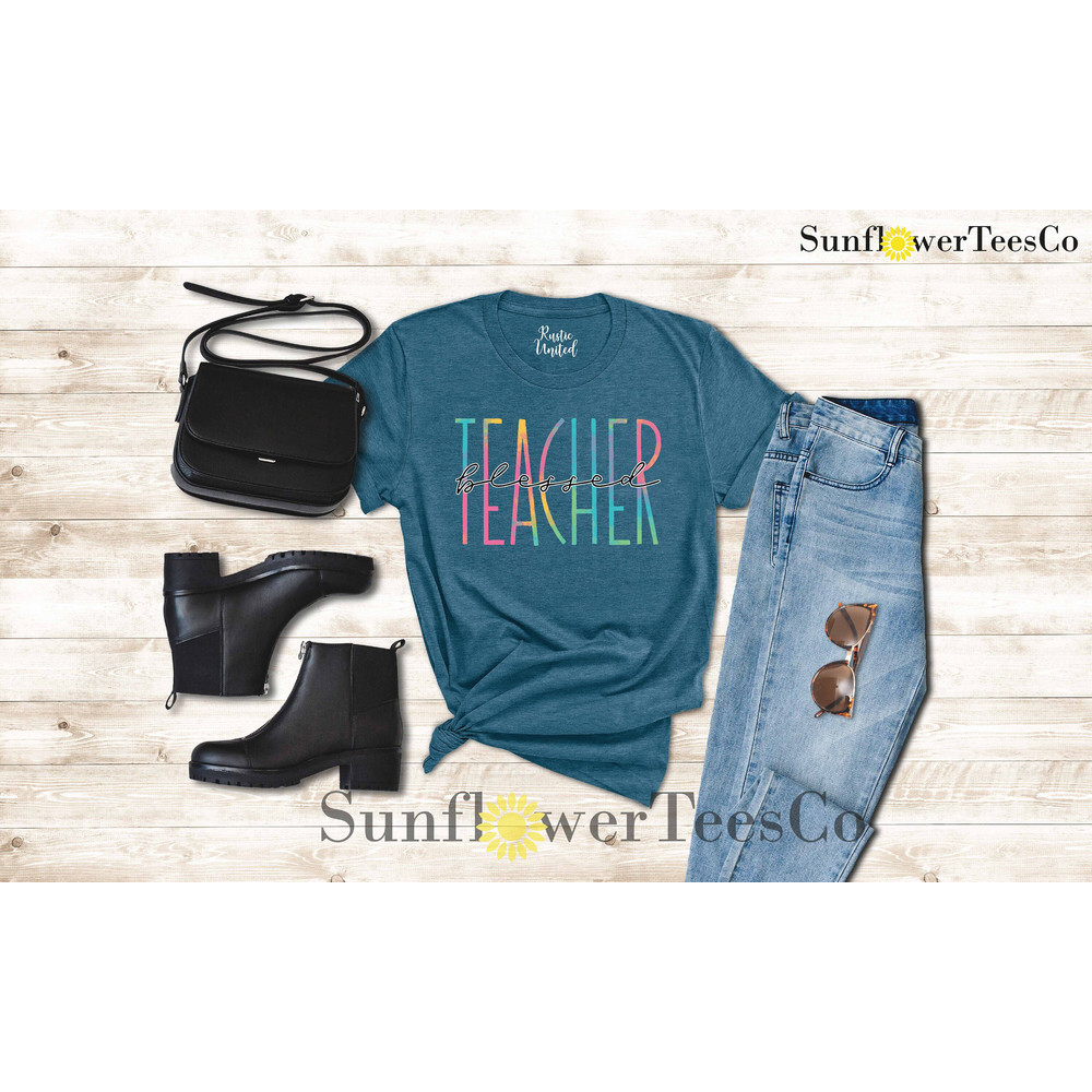 Blessed Teacher Shirt, Teacher Team Shirt Gift, Teacher Appreciation Shirt, Kindergarten Teacher Shirt,Back to School Shirt,Teachers Day Tee - 5.jpg