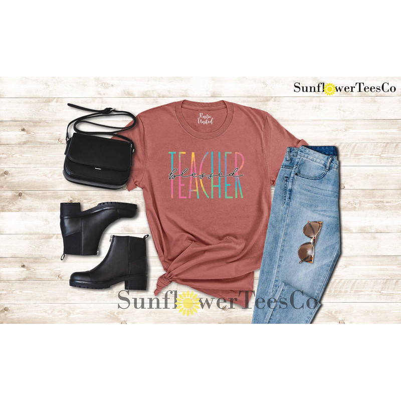 Blessed Teacher Shirt, Teacher Team Shirt Gift, Teacher Appreciation Shirt, Kindergarten Teacher Shirt,Back to School Shirt,Teachers Day Tee - 7.jpg