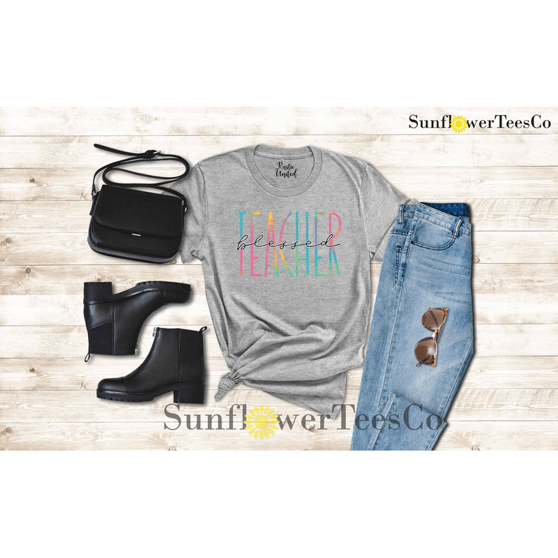 Blessed Teacher Shirt, Teacher Team Shirt Gift, Teacher Appreciation Shirt, Kindergarten Teacher Shirt,Back to School Shirt,Teachers Day Tee - 8.jpg