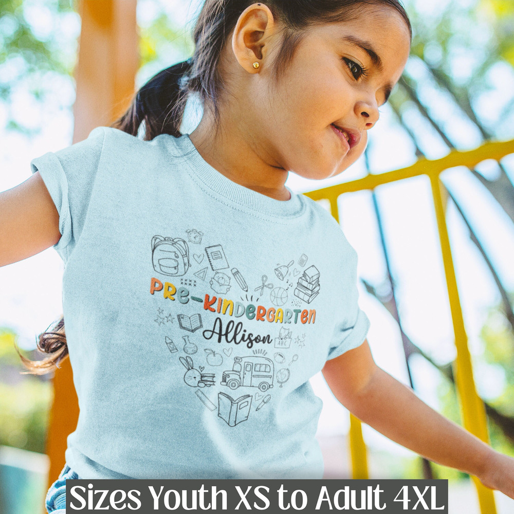 CUSTOM Back to School TShirt Personalized Kids T Shirt Meet the Teacher Youth Comfort Colors Shirt First Day PreK Name Shirt Kindergarten - 1.jpg