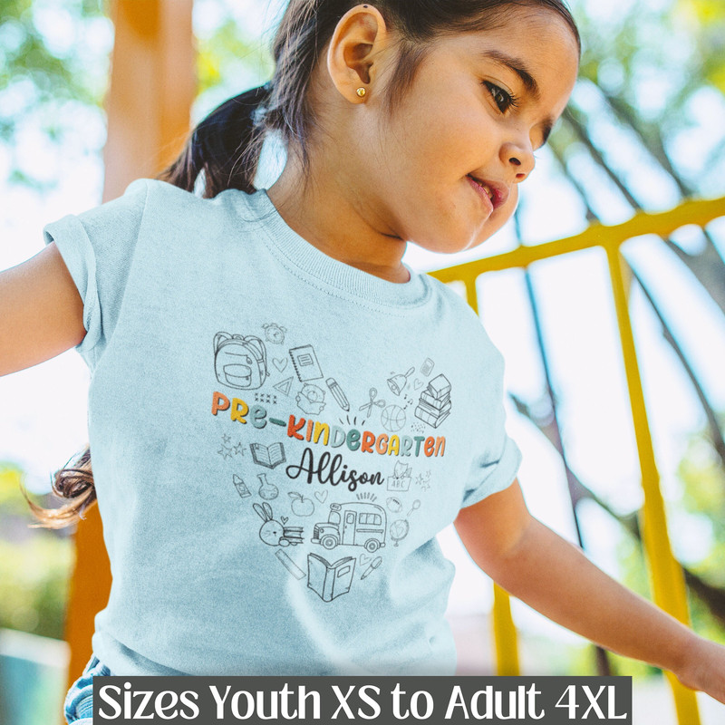 CUSTOM Back to School TShirt Personalized Kids T Shirt Meet the Teacher Youth Comfort Colors Shirt First Day PreK Name Shirt Kindergarten - 1.jpg