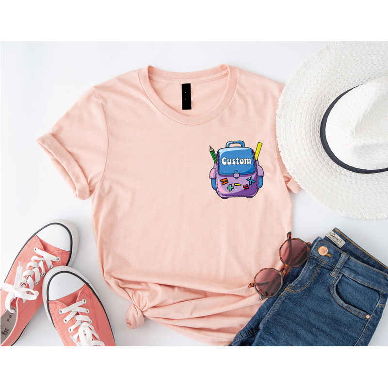 Custom Back To School Name Shirt, Custom Back Pack Name Back To School Tee, First Day Of School Outfit,Personalized Back To School Gift,F270 - 6.jpg