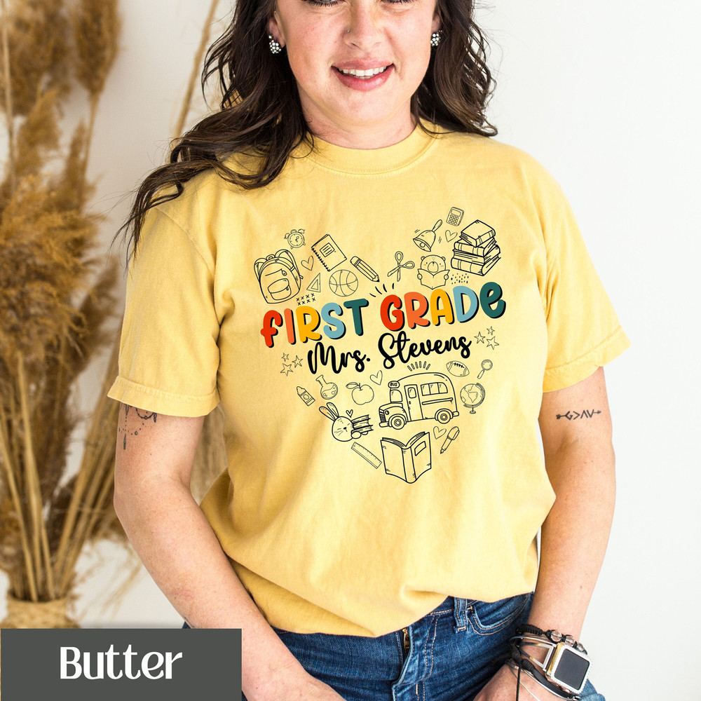 CUSTOM Back to School TShirt Personalized Kids T Shirt Meet the Teacher Youth Comfort Colors Shirt First Day PreK Name Shirt Kindergarten - 3.jpg