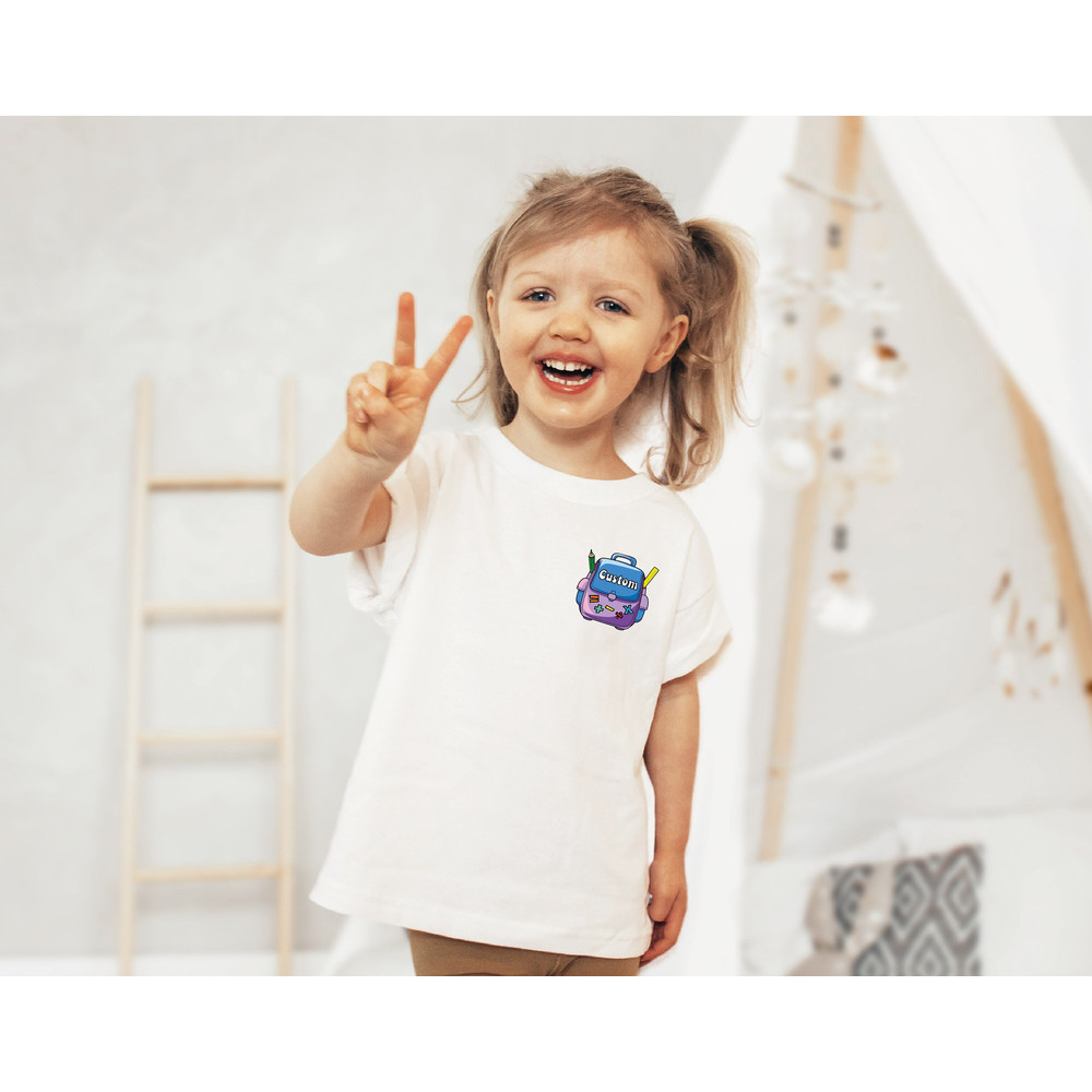 Custom Back To School Name Shirt, Custom Back Pack Name Back To School Tee, First Day Of School Outfit,Personalized Back To School Gift,F270 - 8.jpg