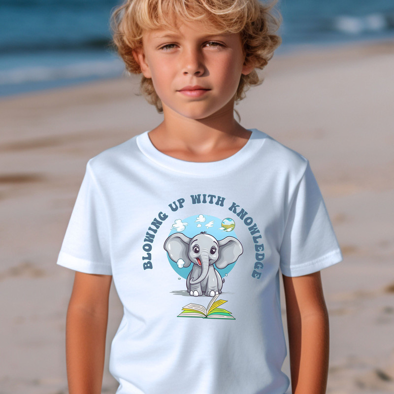 Cute Kids School Shirt, Elephant lovers kids T shirt, New school year shirt for kids, elephant shirt, Back to school shirt, Kids Tee - 1.jpg
