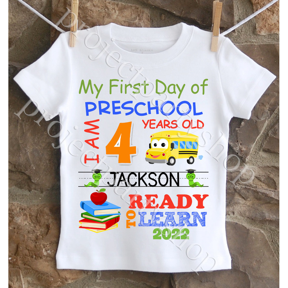 First Day of Preschool Shirt, First Day of School Shirt, First Day of Preschool Shirt, Boys First Day of Kindergarten Shirt, Boys School - 1.jpg