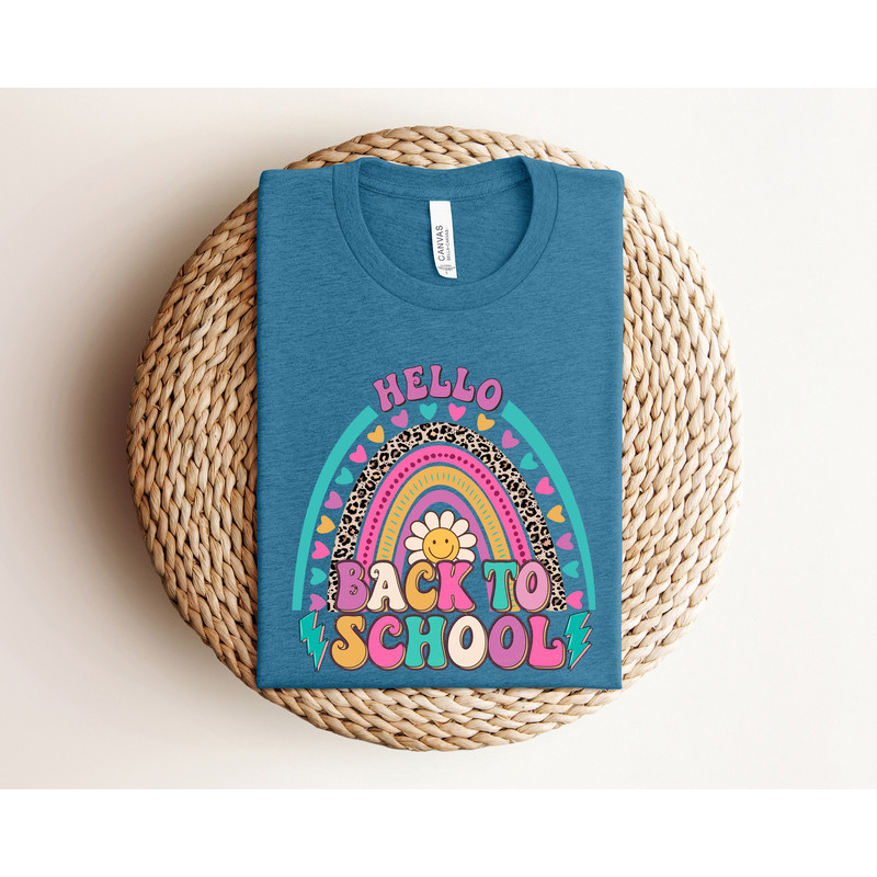 Hello Back To School Shirt, Teacher Shirt, First Day Of School Shirt, Back To School Shirt, Teacher Tee, Teacher Apparel, Hello School Tee - 1.jpg