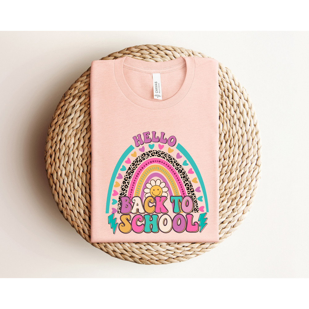 Hello Back To School Shirt, Teacher Shirt, First Day Of School Shirt, Back To School Shirt, Teacher Tee, Teacher Apparel, Hello School Tee - 4.jpg