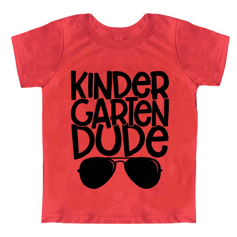Kindergarten Dude Sunglasses Boy Shirt, Back to School Kinder Toddler Tees, First Day Kids Outfit - 5.jpg