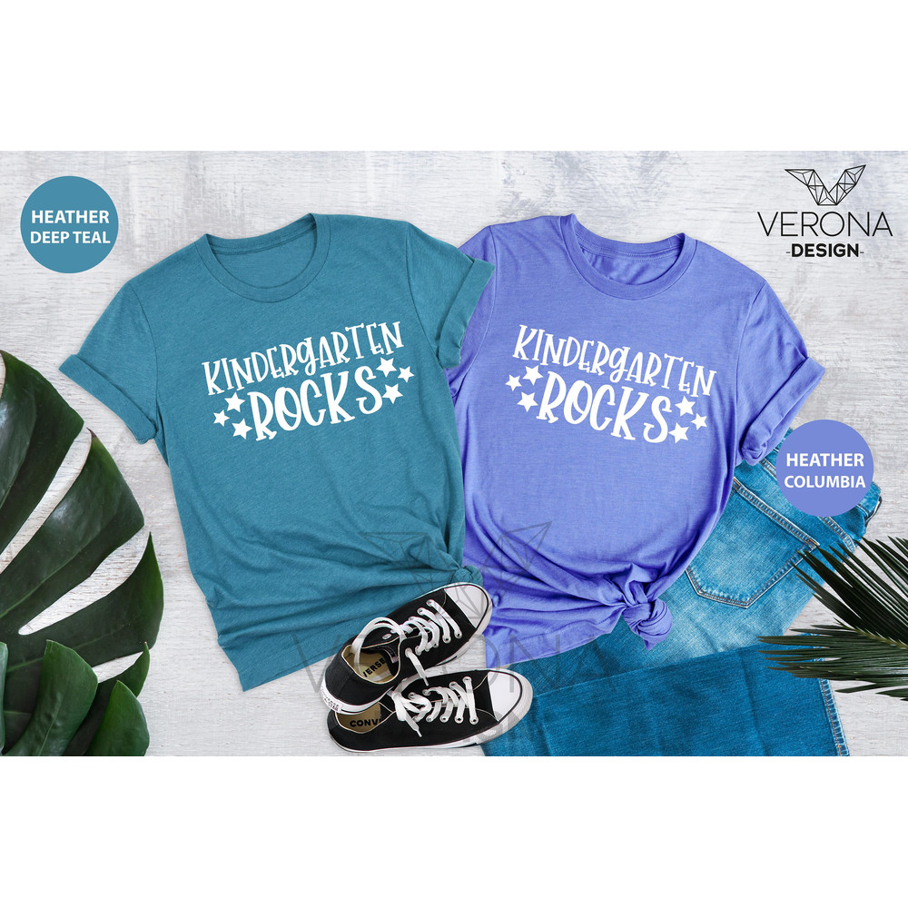 Kindergarten Rocks Shirt, Kindergarten Teacher Tee, T-shirt For Kindergarten Teacher, Kindergarten Teacher Gift, Teacher's Day Shirt - 4.jpg