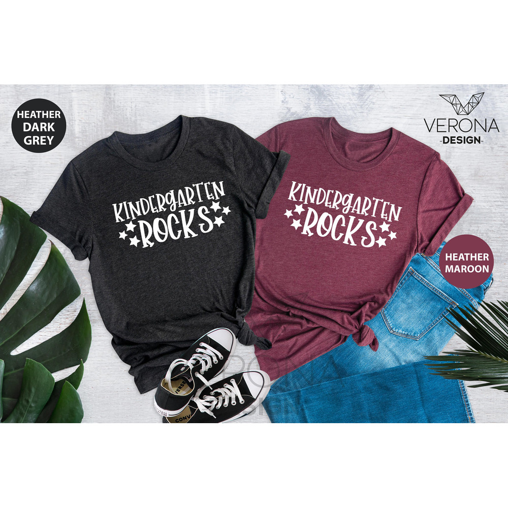 Kindergarten Rocks Shirt, Kindergarten Teacher Tee, T-shirt For Kindergarten Teacher, Kindergarten Teacher Gift, Teacher's Day Shirt - 6.jpg