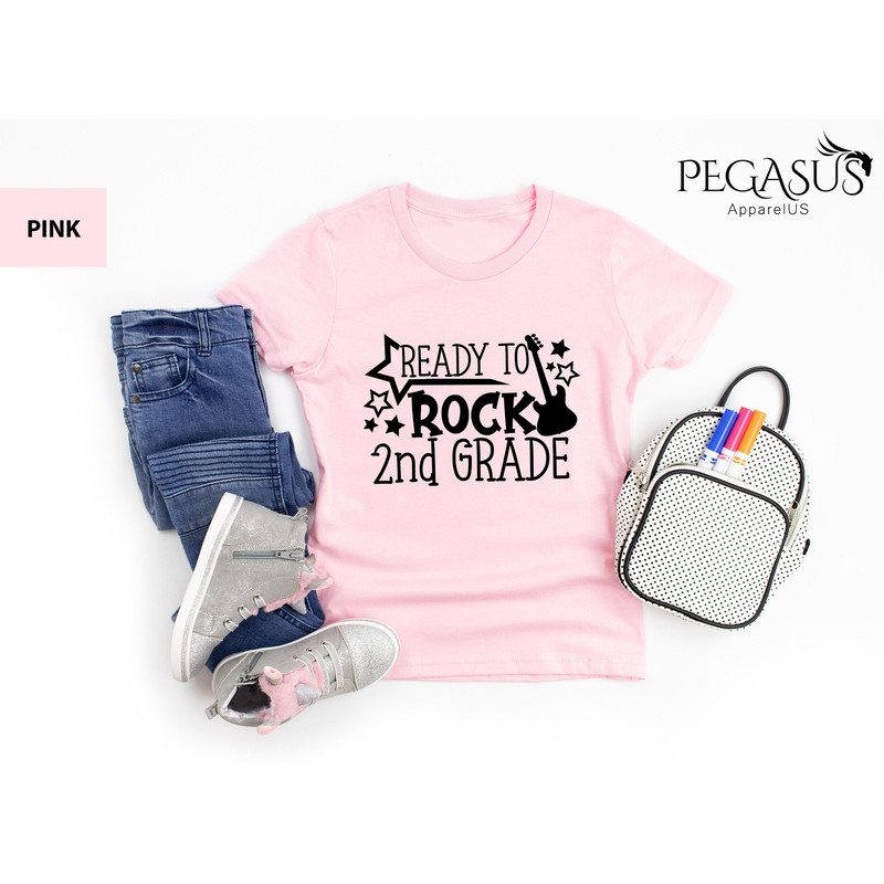 Ready To Rock 2nd Grade Shirt, Back To School T-Shirt, School Group Shirts, Second Grade Shirt, First Day Of School Shirt - 1.jpg