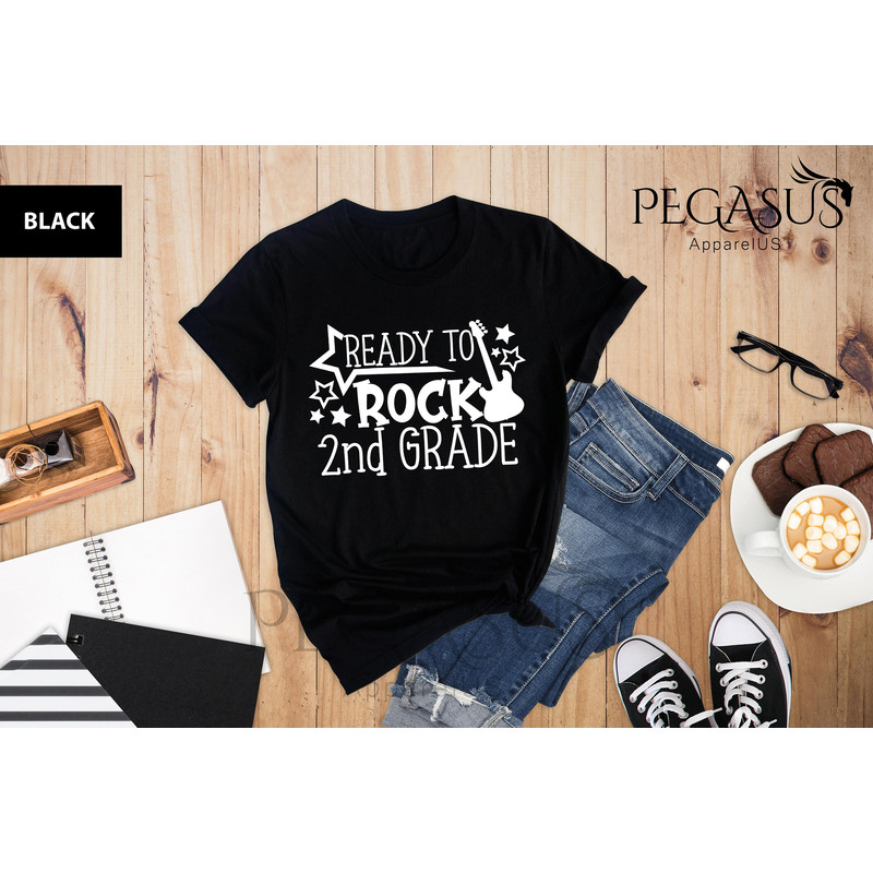 Ready To Rock 2nd Grade Shirt, Back To School T-Shirt, School Group Shirts, Second Grade Shirt, First Day Of School Shirt - 3.jpg