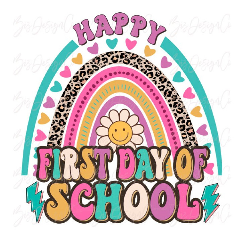 Retro happy first day of school png, Groovy back to school png, school sublimation designs downloads, school girl png, teaching crew clipart - 1.jpg