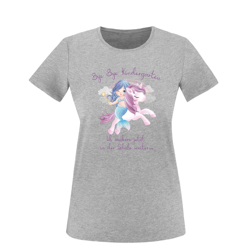 School child bye bye kindergarten t-shirt for school enrollment 2023 Back to school 2023 farewell gift kindergarten with unicorn and mermaid - 4.jpg