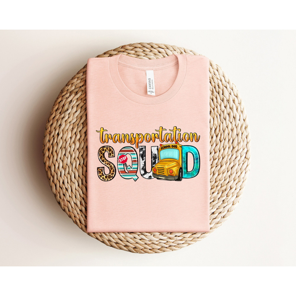 Transportation Squad Shirt, Transportation T-shirt, School Shirt, School Gifts, Bus Shirt, School Bus T-Shirt, Bus Driver Shirt, Student Tee - 1.jpg