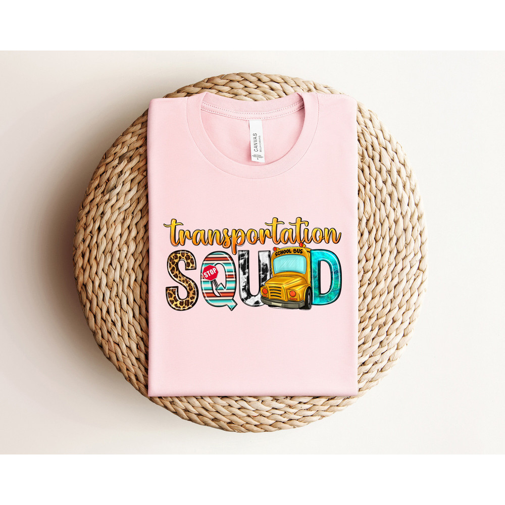 Transportation Squad Shirt, Transportation T-shirt, School Shirt, School Gifts, Bus Shirt, School Bus T-Shirt, Bus Driver Shirt, Student Tee - 3.jpg