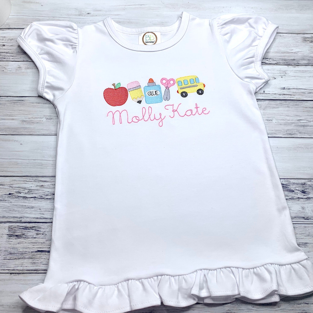 Back to School Shirt Back to School Outfit 1st Day of School First Day of School Shirt Personalized Back to School Shirt for Girl - 4.jpg