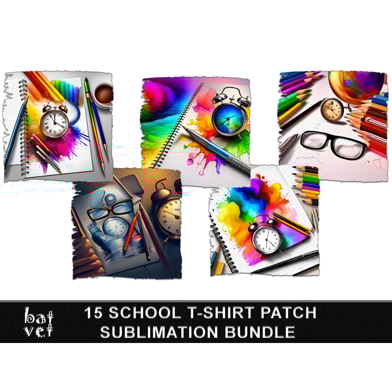 Back To School T-Shirt Design Bundle School TShirt Print Rainbow School Shirt Print Design School TShirt Sublimation Background - 2.jpg