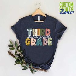 cute 3rd grade shirt, third grade teacher team, matching school shirt, hello 3rd grade shirt, third grade squad gift, te
