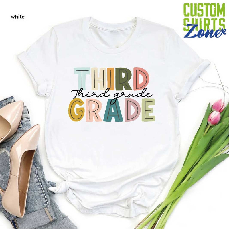 Cute 3rd Grade Shirt, Third Grade Teacher Team, Matching School Shirt, Hello 3rd Grade Shirt, Third Grade Squad Gift, Teacher Appreciation - 8.jpg