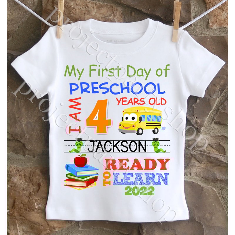 First Day of Preschool Shirt, First Day of School Shirt, First Day of Preschool Shirt, Boys First Day of Kindergarten Shirt, Boys School - 1.jpg
