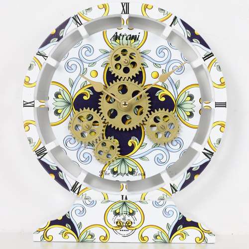 Desk Clock 10 Inches with real moving gears convertible into Wall clock (Hybrid) - ATRANI