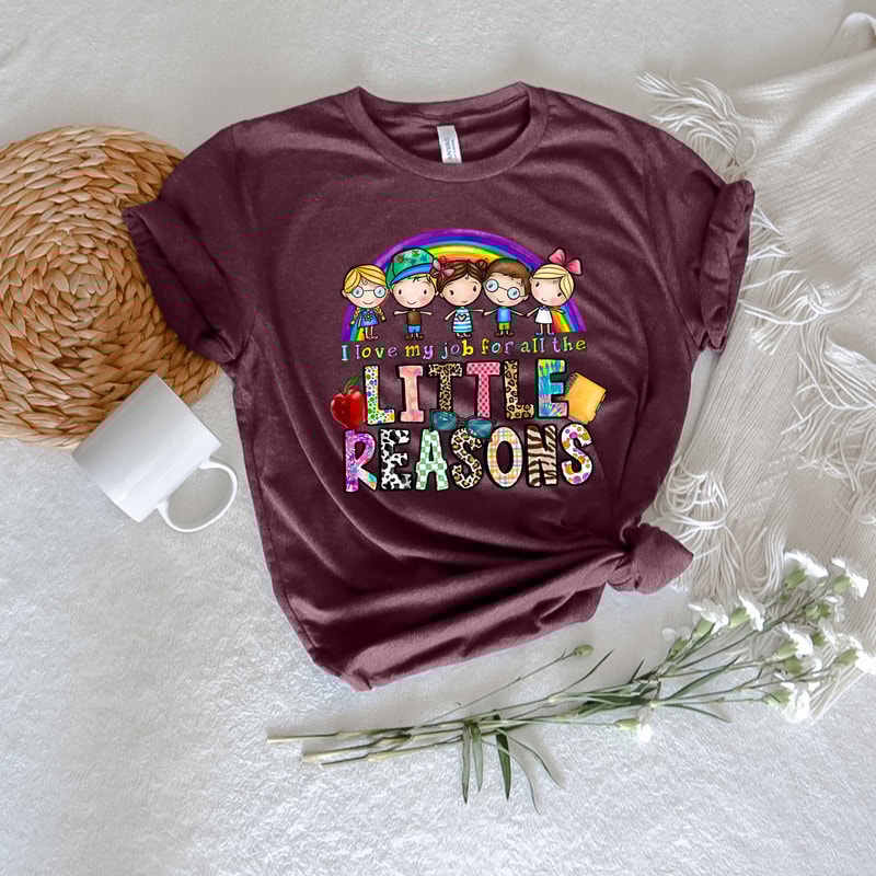 I Love My Job for All the Little Reasons Shirt, Teacher Love Outfit, Teacher Gift, Science T-Shirt, Teacher School, School Counselor - 5.jpg