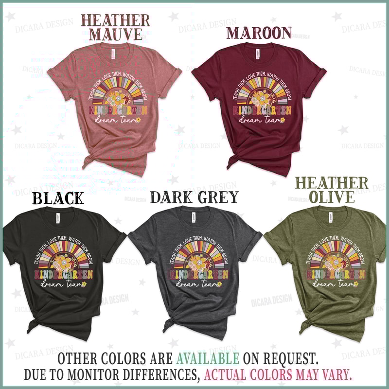 Kindergarten Crew Shirt, Retro Kinder Squad, Gift For Teachers, Teacher Team Shirts, Matching Team Shirts, Unisex Shirt, Back to School tee - 5.jpg