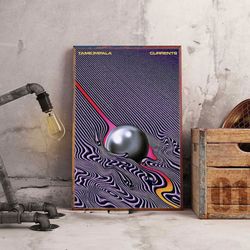 tame impala currents poster, currents poster, tame impala band poster, music poster, psychedelic rock music poster