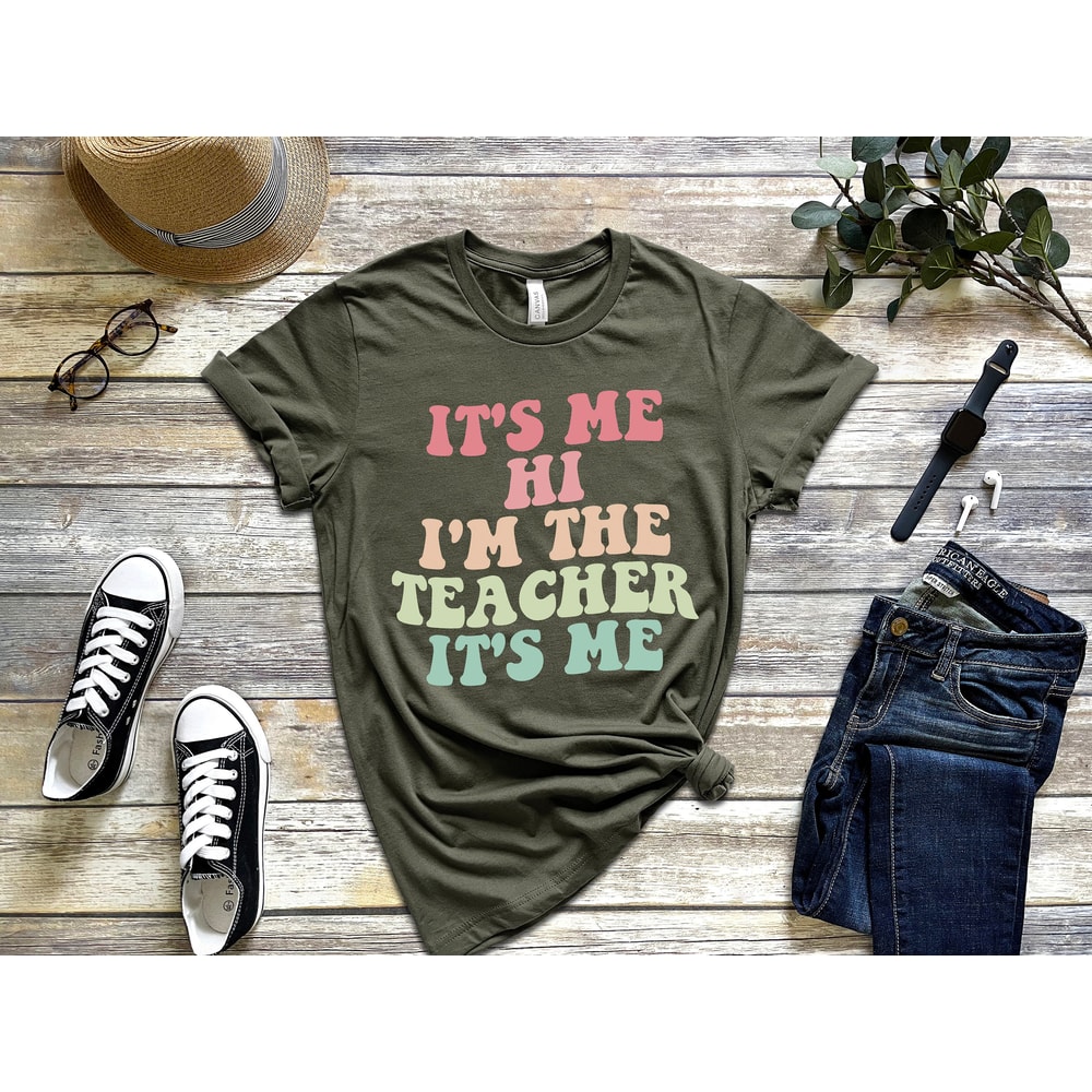Matching Teacher Shirts, Teacher Shirt Kindergarten Teacher Shirt Teacher Gift It's Me Hi I'm The Teacher It's Me - 3.jpg