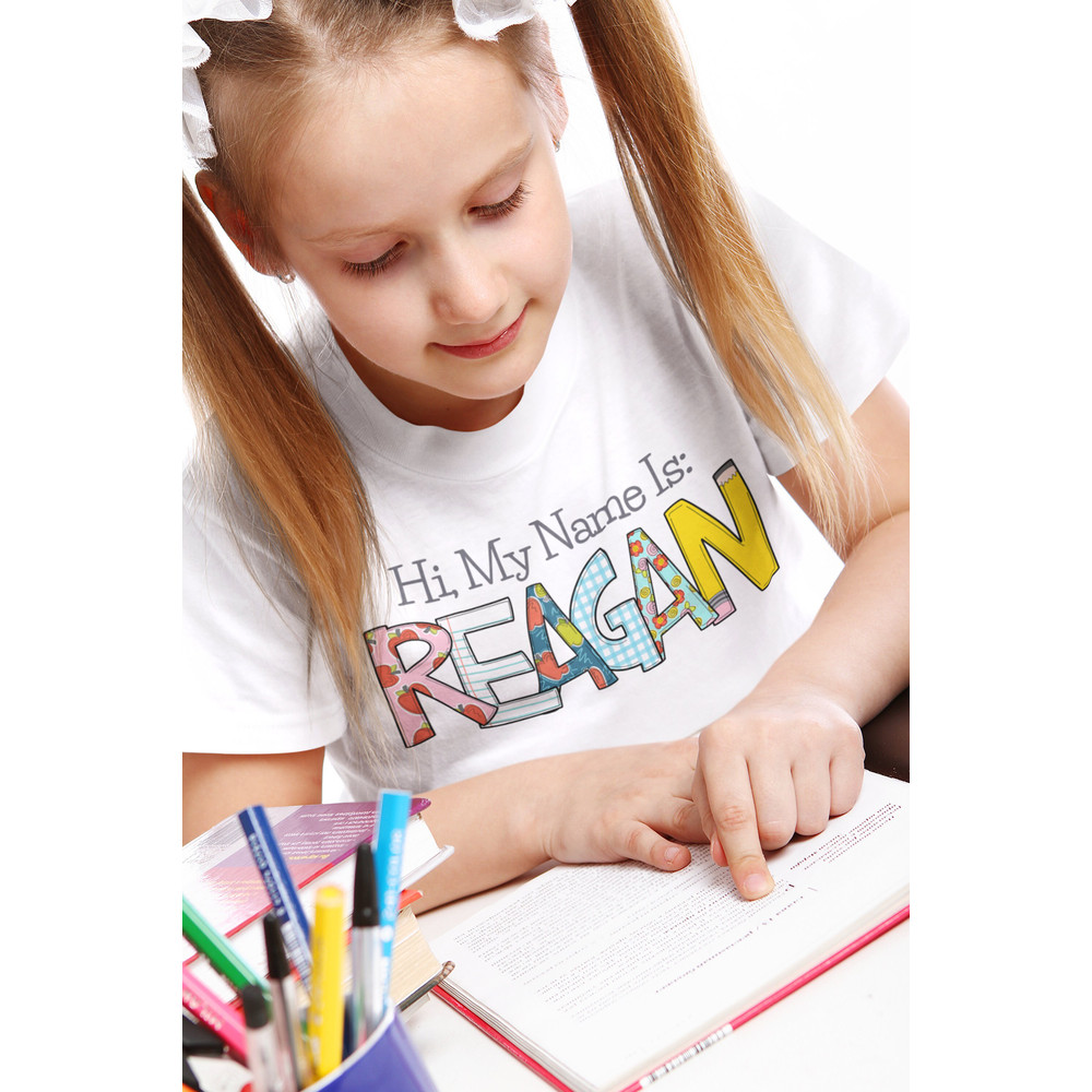 Personalized Back to School Kids Shirt - Cute Back to School Name Toddler Shirt - Personalized Custom Name Toddler Shirt - Custom Girl Shirt - 4.jpg