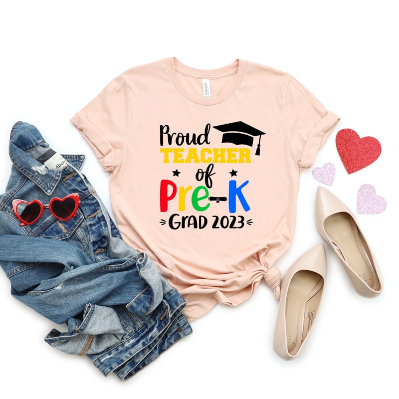 Proud Teacher of Pre-K Grad 2023 Shirt, Proud Teacher, Teacher Appreciation Shirt, Back to School Shirt, Educator Shirt, Graduation Shirt - 3.jpg