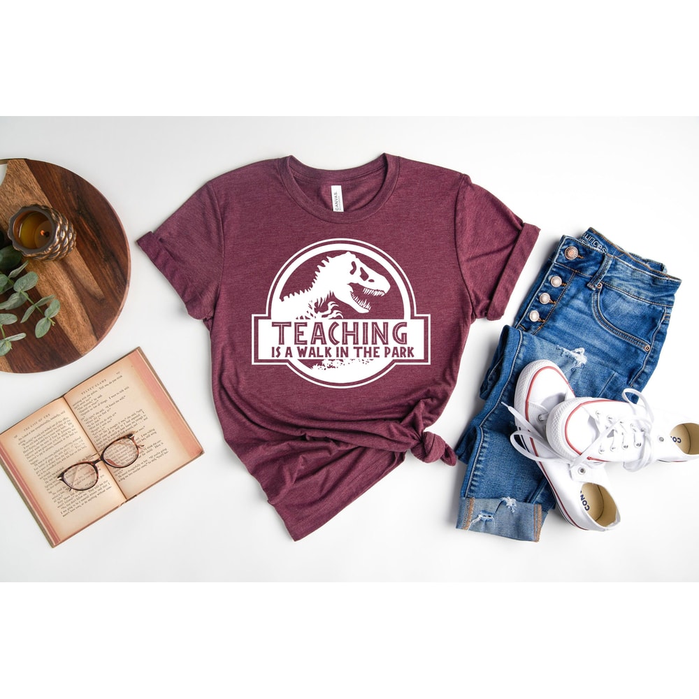 Teaching Is A Walk In The Park Shirt, Funny Teacher Shirt, Teacher Life Shirt, Teacher Gifts, Back To School Shirt, First Day Of School - 2.jpg