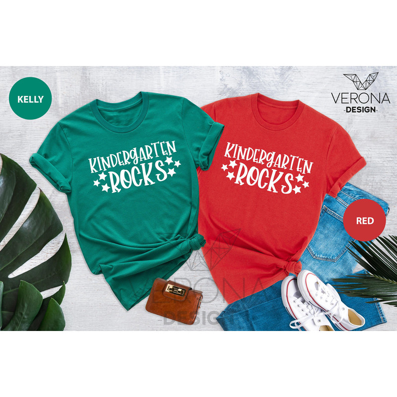 Kindergarten Rocks Shirt, Kindergarten Teacher Tee, T-shirt For Kindergarten Teacher, Kindergarten Teacher Gift, Teacher's Day Shirt - 5.jpg
