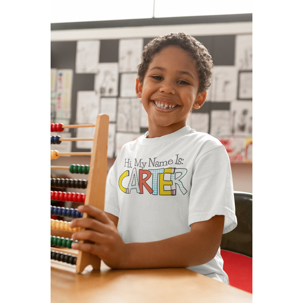 Personalized Back to School Kids Shirt - Cute Back to School Name Toddler Shirt - Personalized Custom Name Toddler Shirt - Custom Boy Shirt - 2.jpg